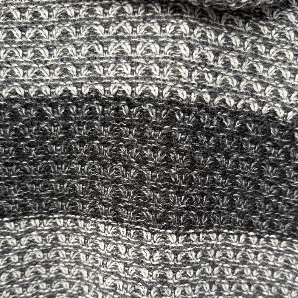 Eight Eight Eight Charcoal and Light Gray Striped Turtleneck Sweater - Picture 4 of 4